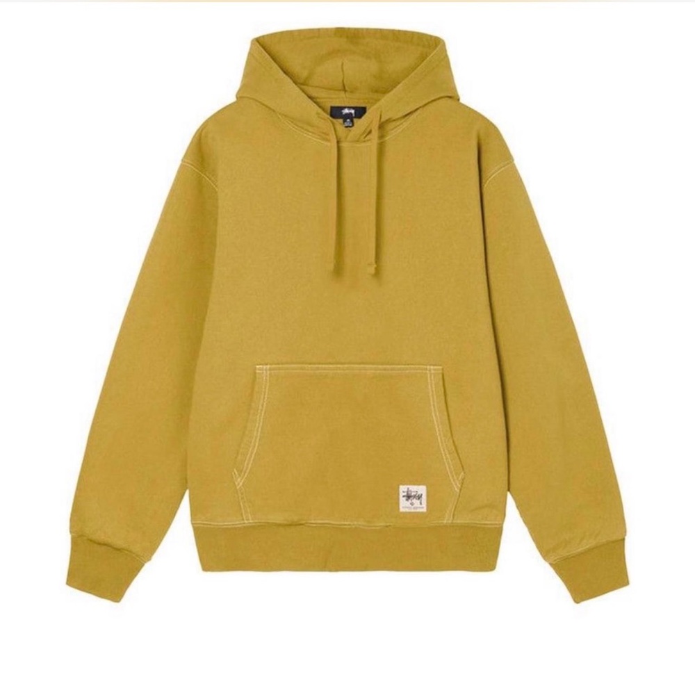 Stussy Men's Yellow Hoodie